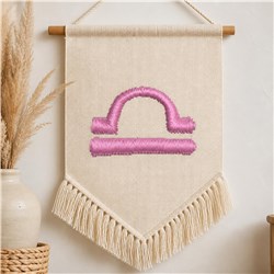symbol quick stitch machine embroidery - Libra Symbol perfect for reusable tote bags