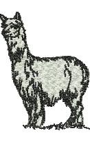 llama beginner-friendly machine embroidery - Llama perfect for reusable tote bags