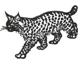 beginner-friendly lynx machine embroidery pattern - Lynx for Wildlife Center Merchandise
