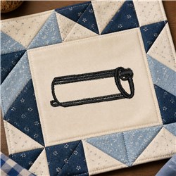 Muffler - 4x4 muffler quick stitch machine embroidery design for Craft Projects
