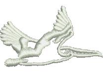 quick stitch bird machine embroidery pattern - Pelican for patchwork quilt blocks
