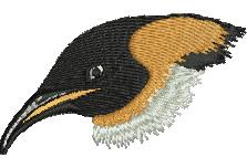 penguin beginner-friendly machine embroidery - Penguin perfect for reusable tote bags