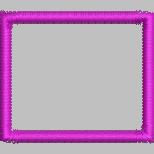 Bold purple embroidery frame with a clean linear design against a neutral gray background.