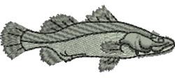 Realistic fish design with distinctive fins and textured gray-white scales, perfect for aquatic-themed decor.