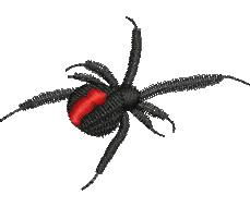 spider quick stitch machine embroidery - Redback Spider for decorative pillow covers