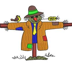 Scarecrow - 5x7 bird detailed machine embroidery design perfect for Fall Decorations