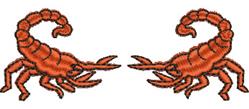 Scorpions - 4x4 scorpion beginner-friendly embroidery design for reusable tote bags