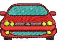 Sedan - 4x4 sedan beginner-friendly machine embroidery design for reusable tote bags