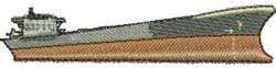 Realistic ship side view with a detailed bridge structure and smooth hull, perfect for nautical-themed projects.