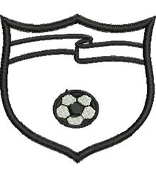 Soccer Shield - 4x4 shield beginner-friendly embroidery design for Team Jerseys