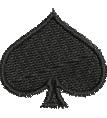quick stitch spade machine embroidery pattern - Spade perfect for reusable tote bags