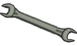 quick stitch wrench machine embroidery pattern - Spanner Wrench for Workshop Decor