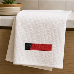 banner beginner-friendly machine embroidery - Split Color Banner for kitchen tea towels