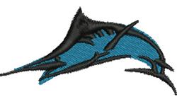 Swordfish - 4x4 swordfish beginner-friendly embroidery design for Fishing Gear
