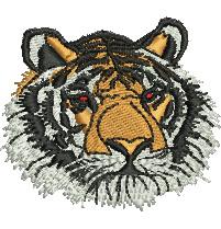 Tiger - 4x4 tiger detailed machine embroidery design perfect for patchwork quilt blocks