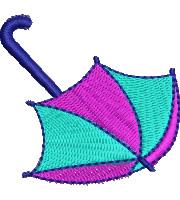 Umbrella - 4x4 umbrella beginner-friendly embroidery design for Kids Apparel