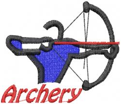 Archery - 4x4 archery beginner-friendly embroidery design for decorative pillow covers