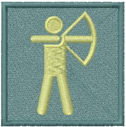 archery beginner-friendly machine embroidery - Archery perfect for kitchen tea towels