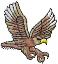 quick stitch bird machine embroidery pattern - Eagle perfect for reusable tote bags