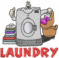 beginner-friendly laundry machine embroidery pattern - Laundry for Laundry Bags