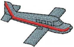 Plane - 4x4 plane quick stitch machine embroidery design for decorative pillow covers
