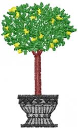 tree beginner-friendly machine embroidery - Potted Tree perfect for kitchen aprons