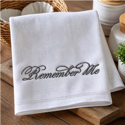 remember beginner-friendly machine embroidery - Remember Me for kitchen tea towels