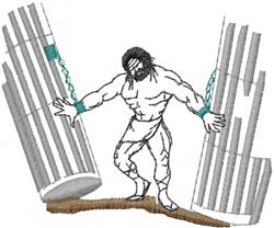 beginner-friendly samson machine embroidery pattern - Samson perfect for Fitness Gear