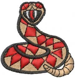 snake beginner-friendly machine embroidery - Snake perfect for Outdoor Apparel