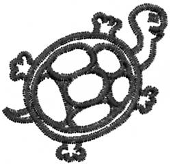 outline quick stitch machine embroidery - Turtle Outline perfect for reusable tote bags