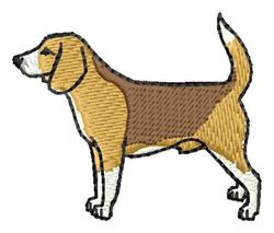 Beagle - 4x4 puppy dog beginner-friendly embroidery design for decorative pillow covers