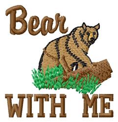 beginner-friendly bear machine embroidery pattern - Bear With Me for reusable tote bags