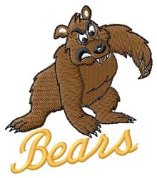 Bears - 4x4 bear detailed machine digital unique embroidery design for T-shirts