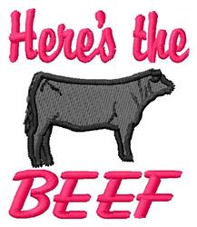 beef beginner-friendly machine digital embroidery - Beef perfect for kitchen tea towels
