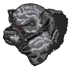 head detailed machine embroidery - Beef Head perfect for decorative pillow covers