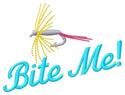 quick stitch bite machine embroidery pattern - Bite Me perfect for reusable tote bags
