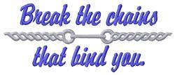 beginner-friendly chain machine embroidery pattern - Break Chains for patchwork quilt blocks