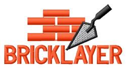 quick stitch bricklayer machine embroidery pattern - Bricklayer for kitchen aprons