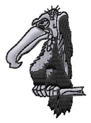 bird beginner-friendly machine embroidery - Buzzard perfect for patchwork quilt blocks