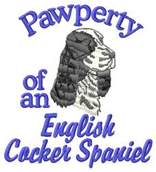 puppy dog detailed machine embroidery - Cocker Spaniel perfect for reusable tote bags