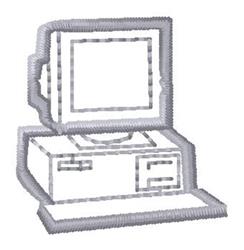 outline quick stitch machine embroidery - Computer Outline for reusable tote bags