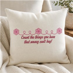 daisy detailed machine digital embroidery - Count Things perfect for kitchen tea towels