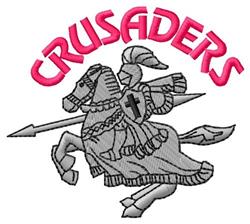 Crusaders - 4x4 crusader detailed machine embroidery design perfect for Team Jerseys