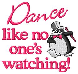 detailed penguin machine embroidery pattern - Dance for decorative pillow covers