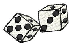dice beginner-friendly machine embroidery - Dice perfect for Game Night Accessories