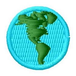 globe quick stitch machine digital embroidery - Globe perfect for reusable tote bags