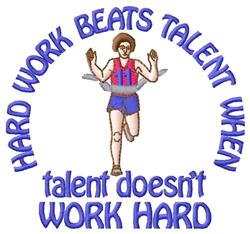 detailed work machine digital embroidery pattern - Hard Work perfect for kitchen aprons