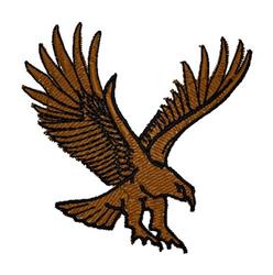 beginner-friendly bird machine embroidery pattern - Hawk for patchwork quilt blocks