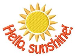 beginner-friendly sunflower machine embroidery pattern - Hello for Summer Apparel