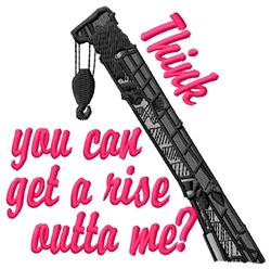detailed lifting machine embroidery pattern - Hook Lifting for cute baby onesies